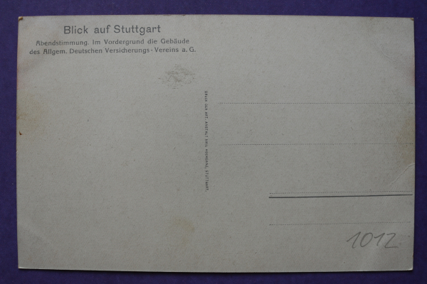 Postcard PC Suttgart 1950-1960